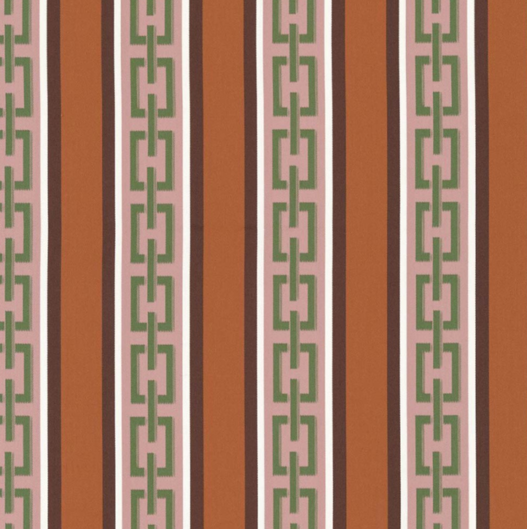 CHAIN STRIPE - BURNT ORANGE