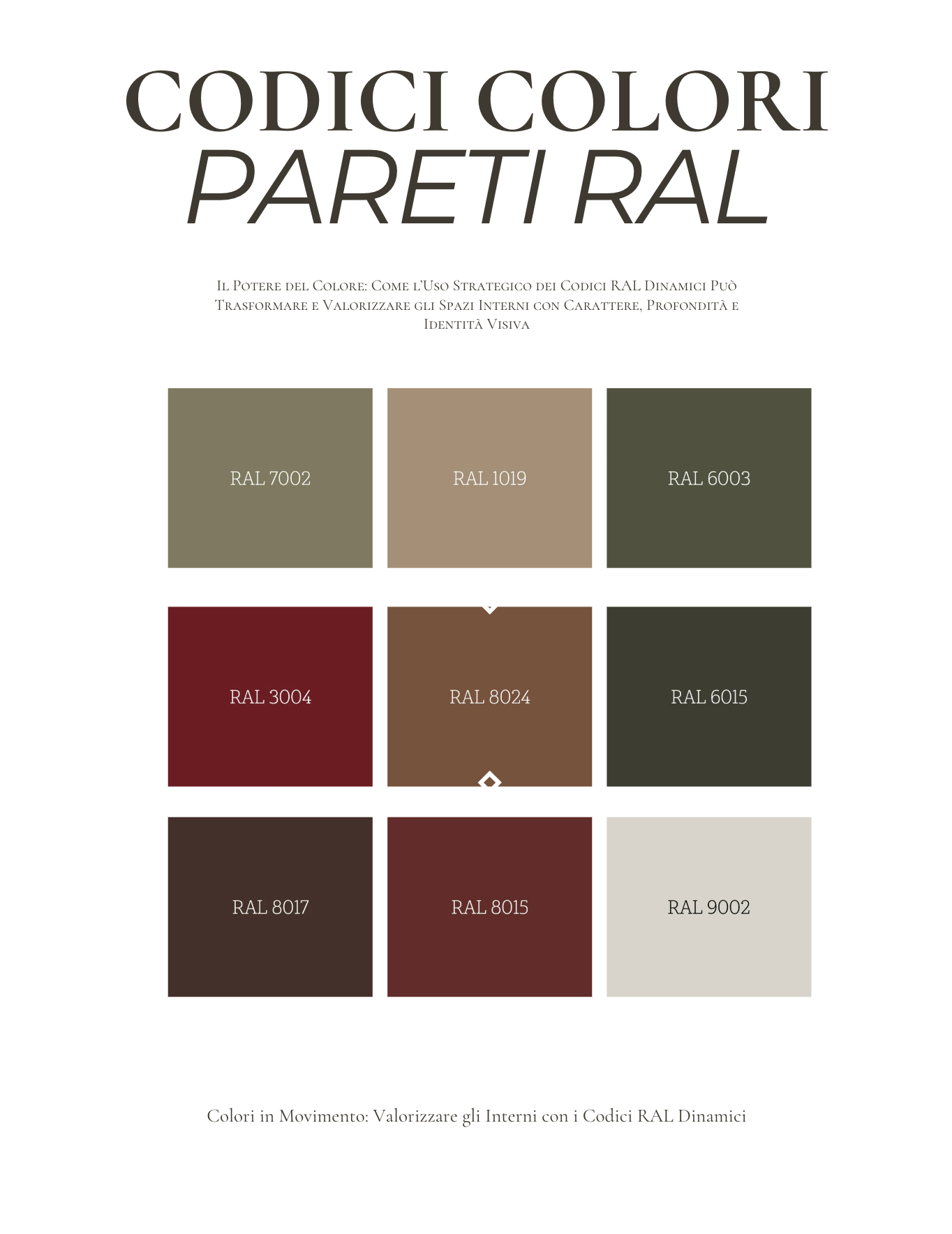 guida abbianmento colori con il verde