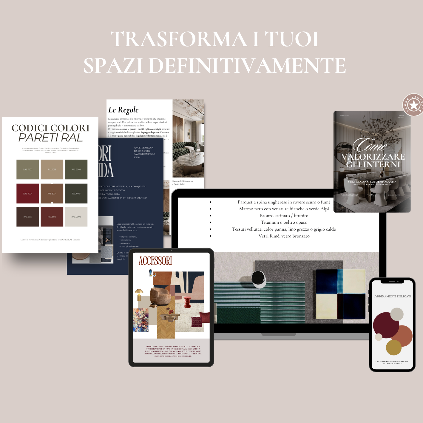 KIT Valorizza gli interni + Tutto sullo Stile Classico Contemporaneo
